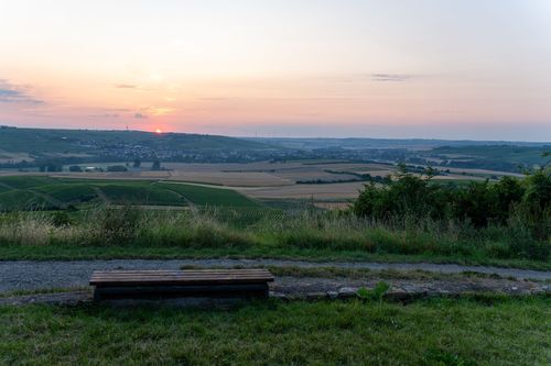 Sonnenaufgang vom Bleichkopf bei Jugenheim